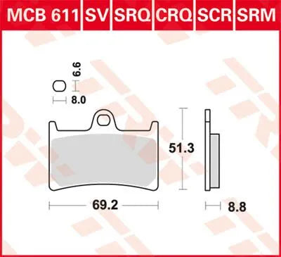 Trw Crq Series Carbon Race Brake Pads