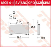 Trw Srm Series Sintered Scooter Brake Pads