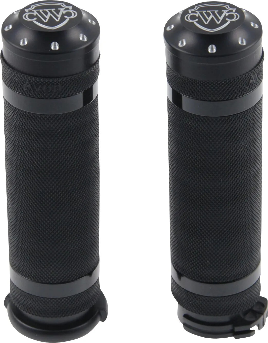Cult Werk 1" Black Hand Grips For Harley-davidson