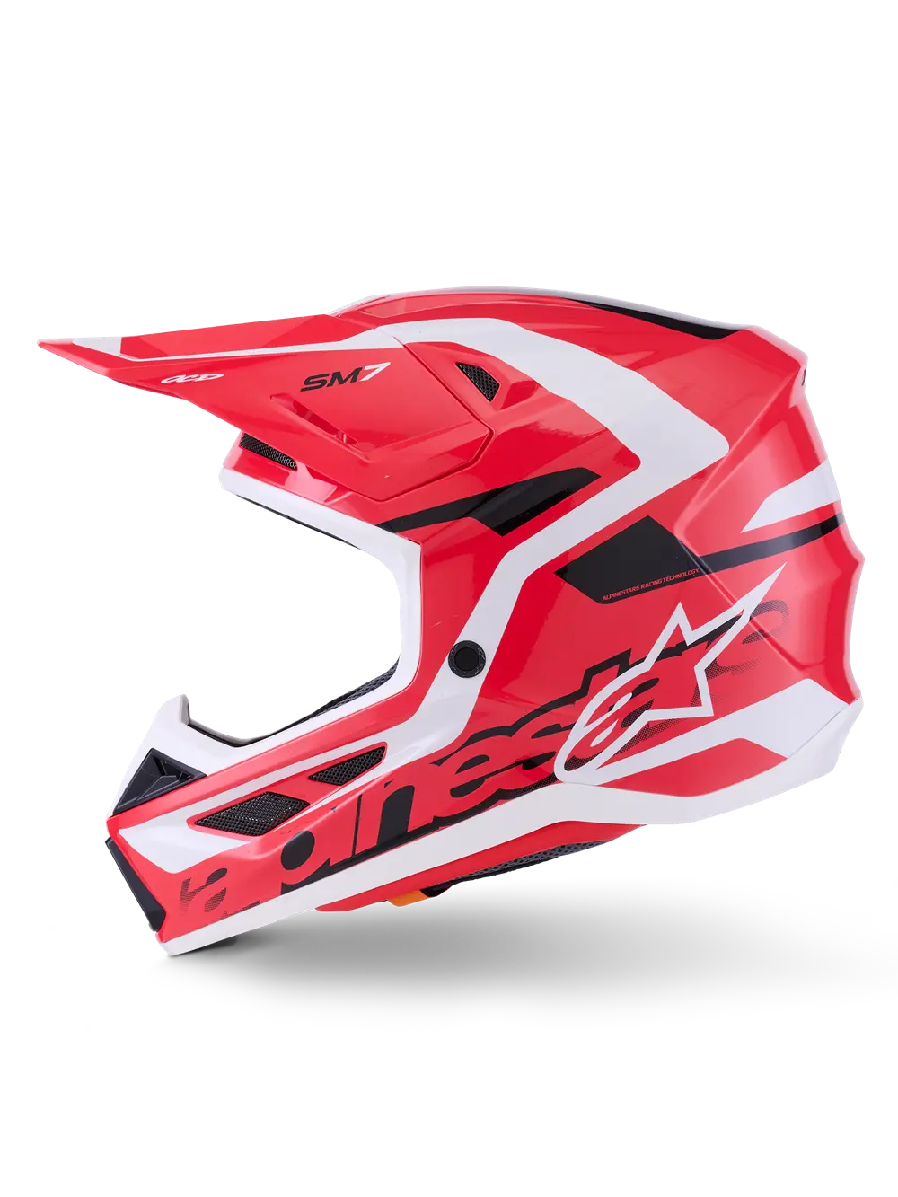 Alpinestars S-m7 Deed Helmet - Mx, Off-road - Red/black/white