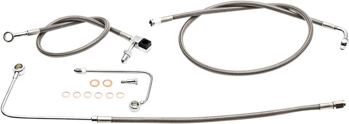 La Choppers Stainless Steel Brake Line Kit With Abs