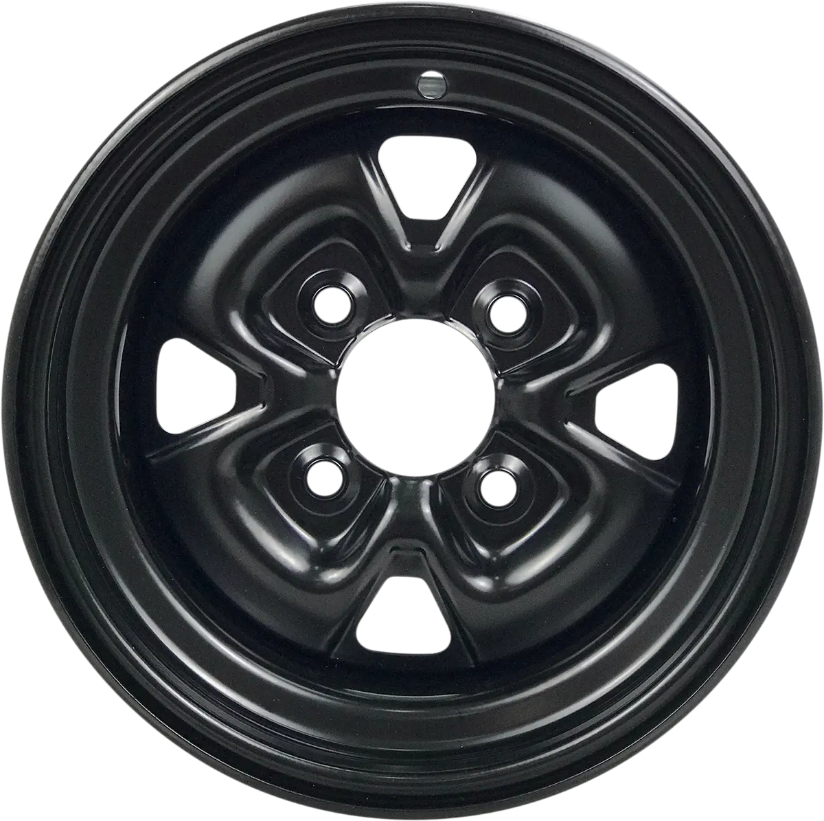 Moose Offroad Steel Wheel - 12x7 - Black