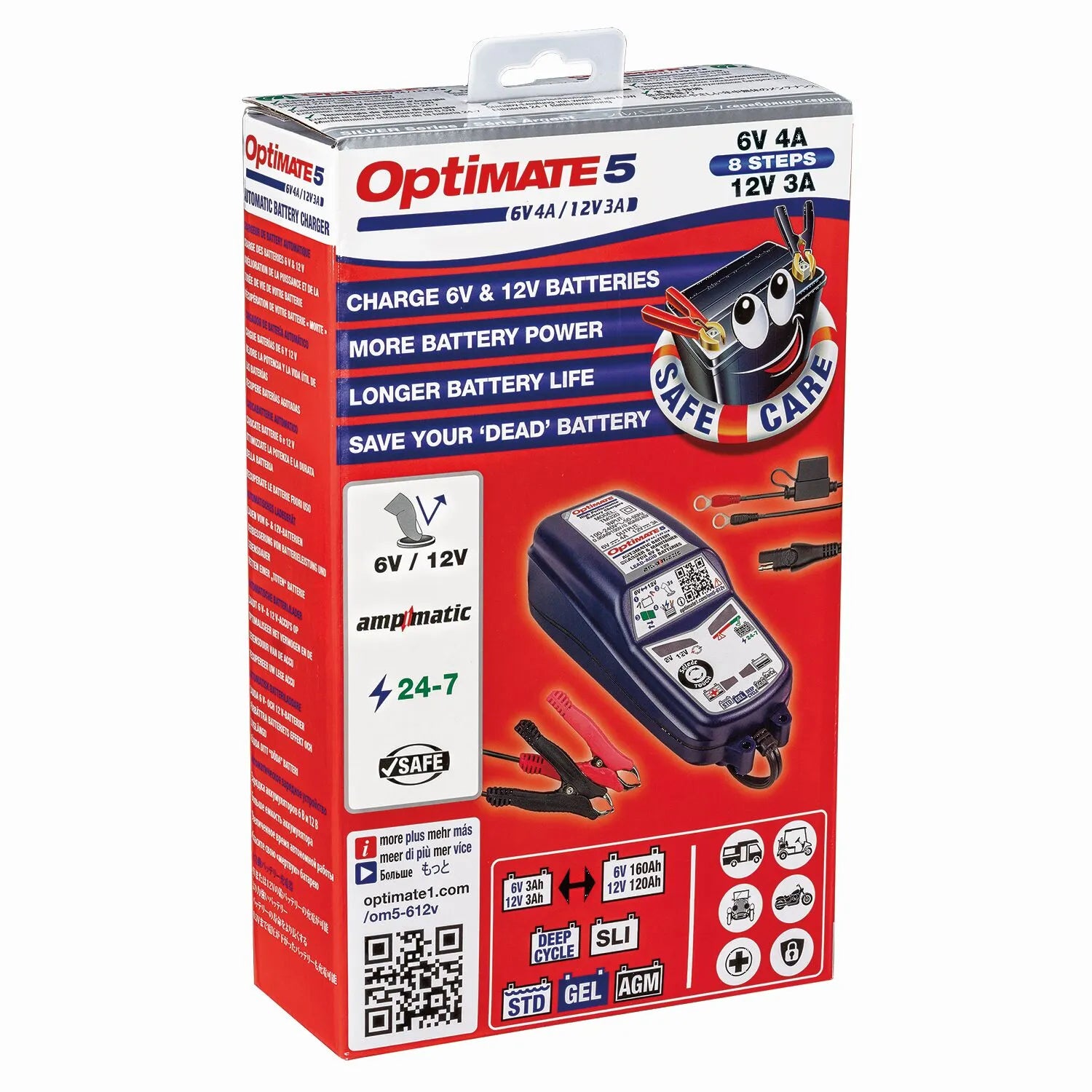 Tecmate Optimate 5: 6v/12v Battery Charger