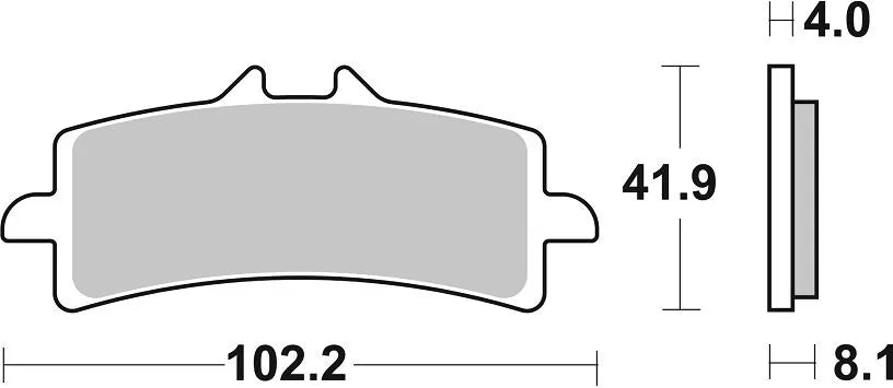 Sbs Ds Racing Dual Sintered Brake Pads Set