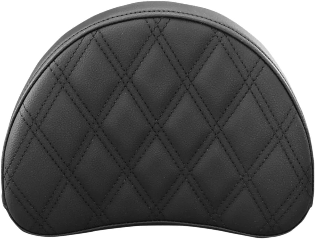Saddlemen Sissy Bar Pad - Black, Lattice Stitched