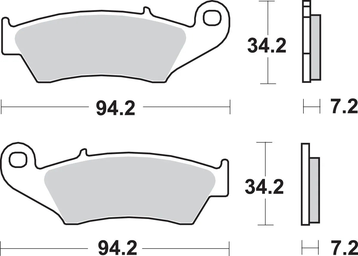 Sbs Si Offroad Sintered Brake Pads (Set Of 2)