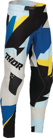 Thor Sportmode Brave Racewear Pants - Black/Blue/Gray/Yellow