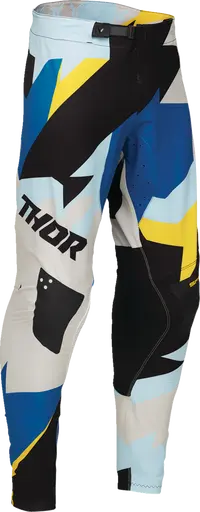 Thor Sportmode Brave Racewear Pants - Black/Blue/Gray/Yellow