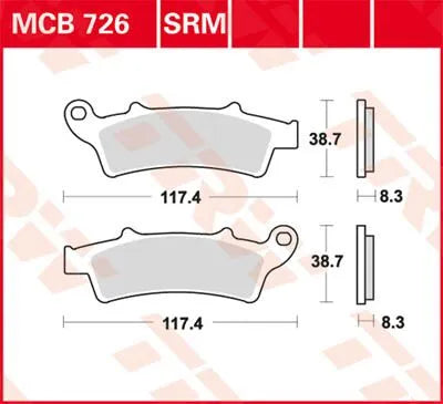 Trw Srm Series Sintered Scooter Brake Pads