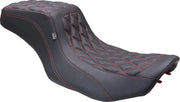 Mustang Double Diamond Squareback Motorcycle Seat