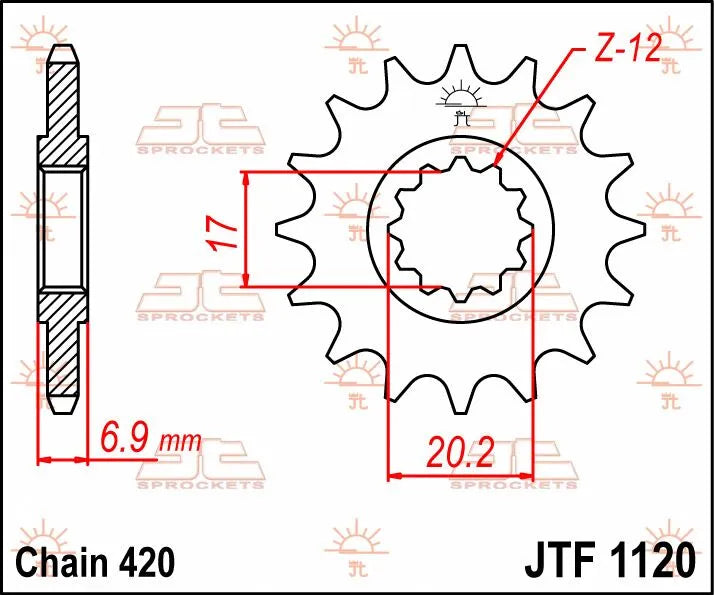 Jt Sprockets Front Sprocket 12 Tooth