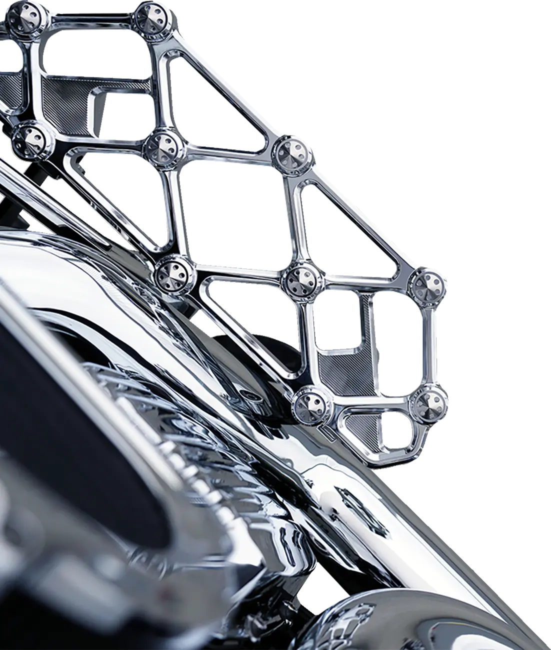 Arlen Ness Diamond Floorboards - Chrome