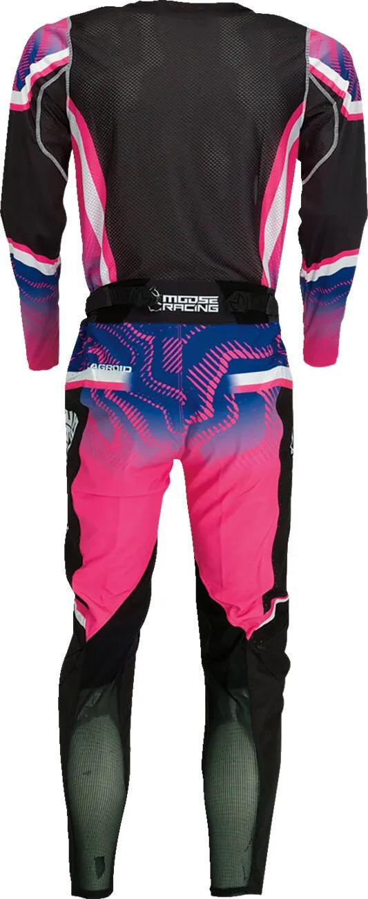 Moose Offroad Agroid Jersey - Black, Pink, Purple, White