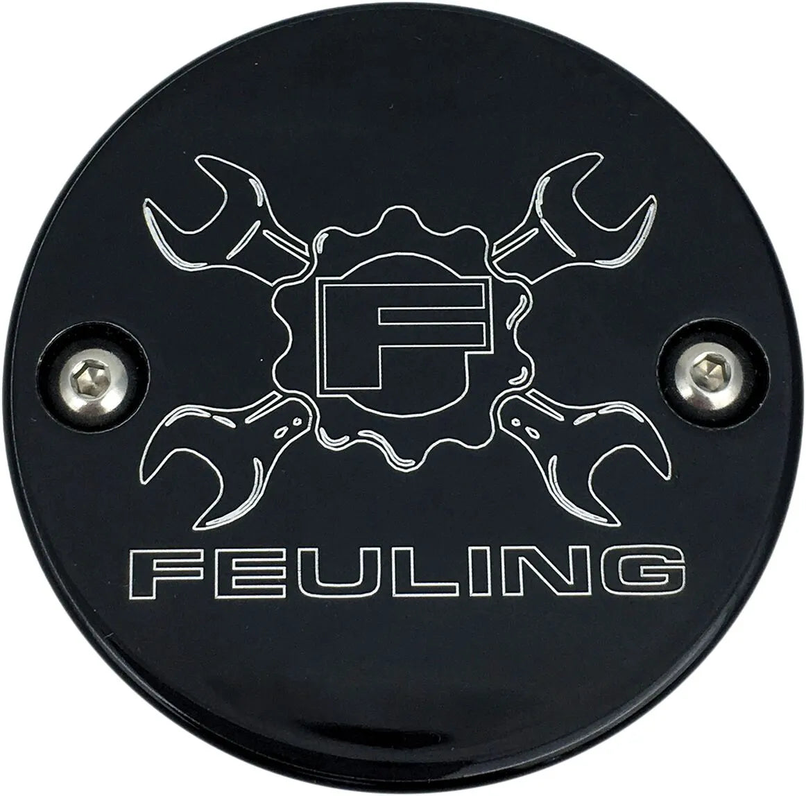 Feuling Parts Gear Cross Logo Points Cover - Black