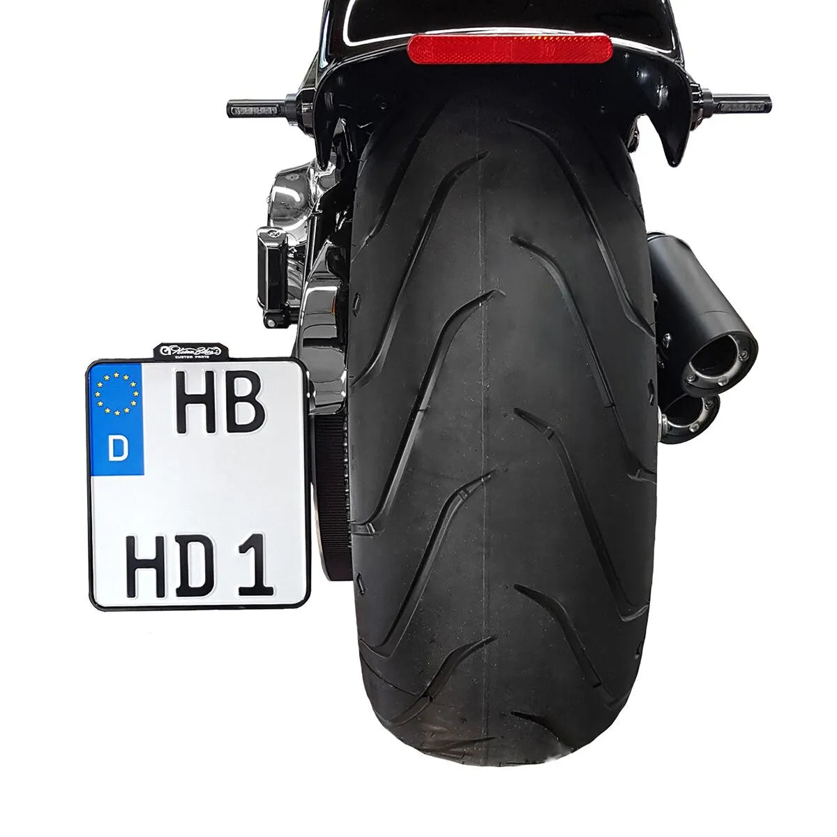 Heinz Bikes Slip-in License Plate Mount For Motorcycles
