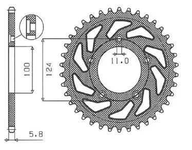 Sunstar Aluminum Rear Sprocket - High-performance 520
