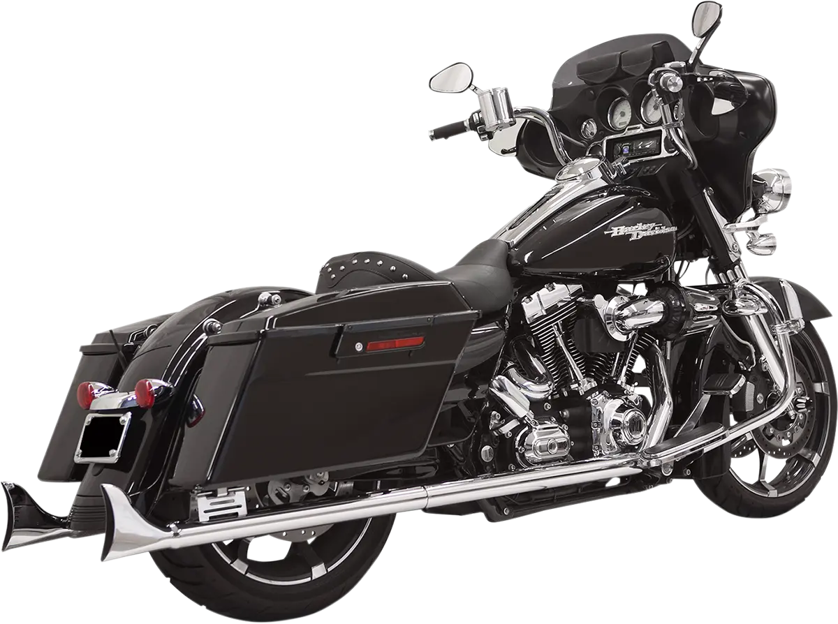 Bassani Xhaust Fishtail Slip-on Mufflers Chrome
