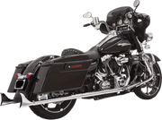 Bassani Xhaust Fishtail Slip-on Mufflers Chrome