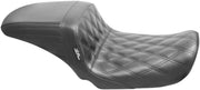 Le Pera Kickflip Seat - Black Vinyl, Double Diamond
