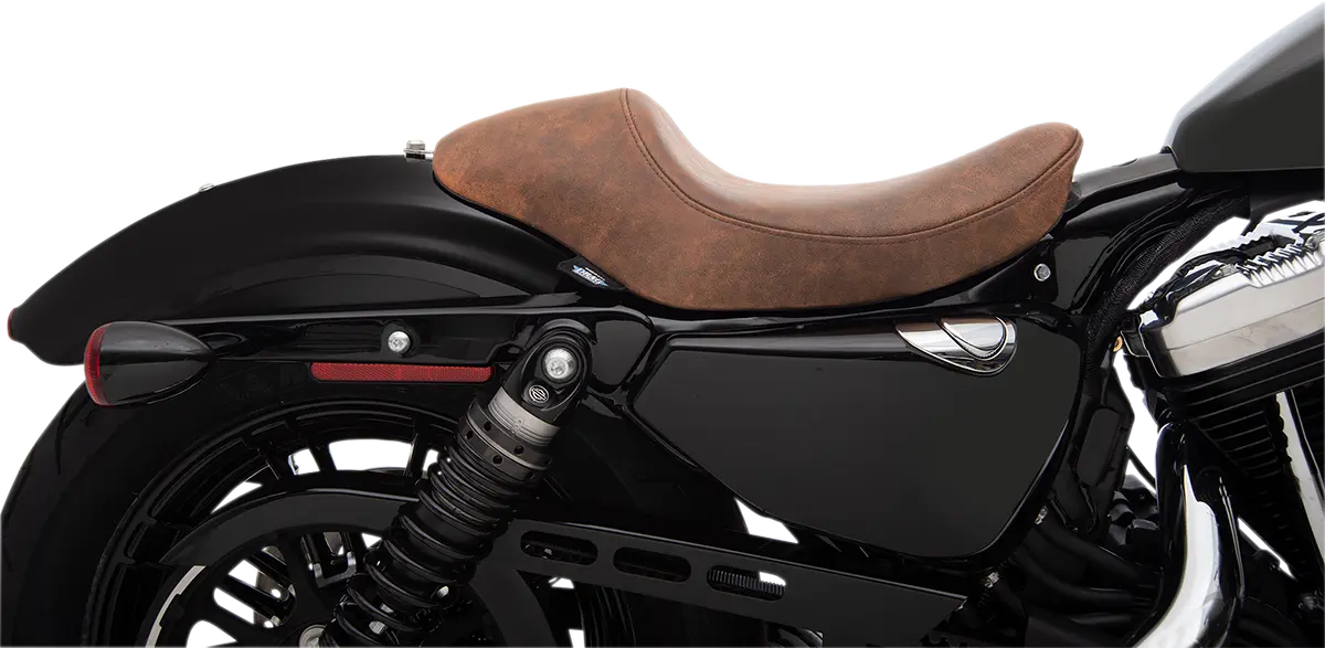 Drag Specialties 3/4 Solo Seat - Brown Vinyl