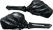 Kuryakyn Skeleton Hand Mirrors - Black