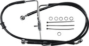 Drag Specialties Extended Brake Line 33" Stainless Steel Front