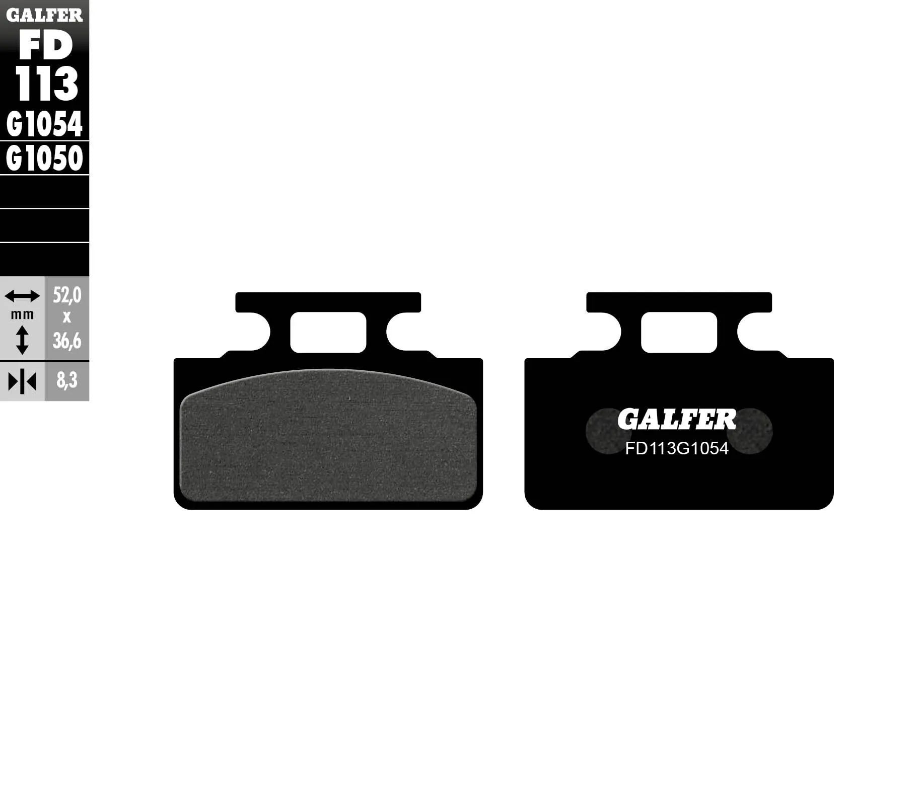 Galfer Semi-metallic Brake Pads For Oem Replacement