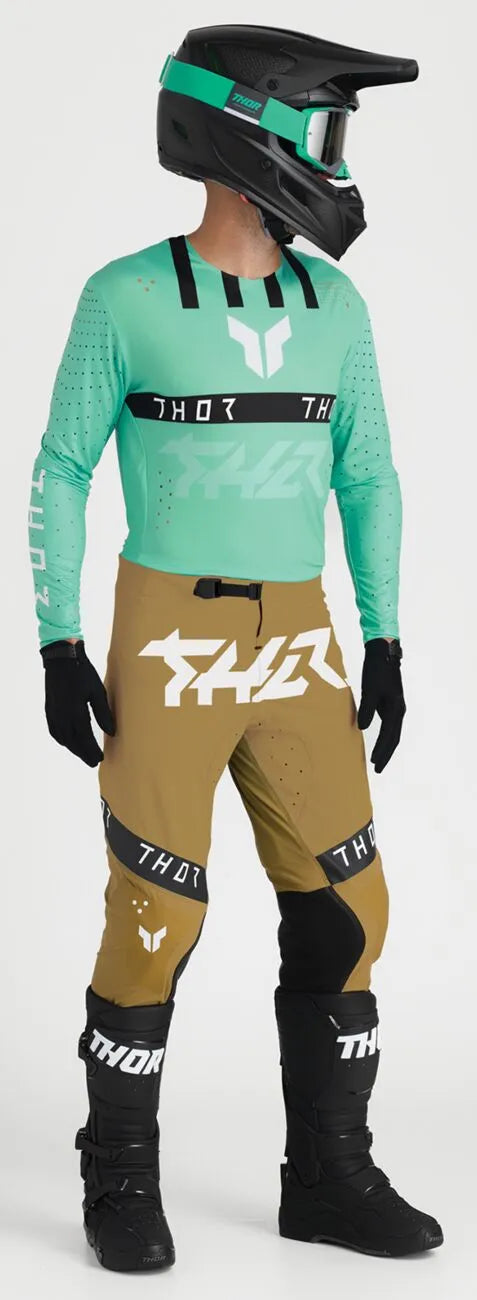 Thor Sportmode Flite Pants - Black/Tan/White