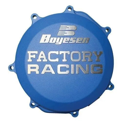 Boyesen Factory Clutch Cover - Blue Anodized Aluminum