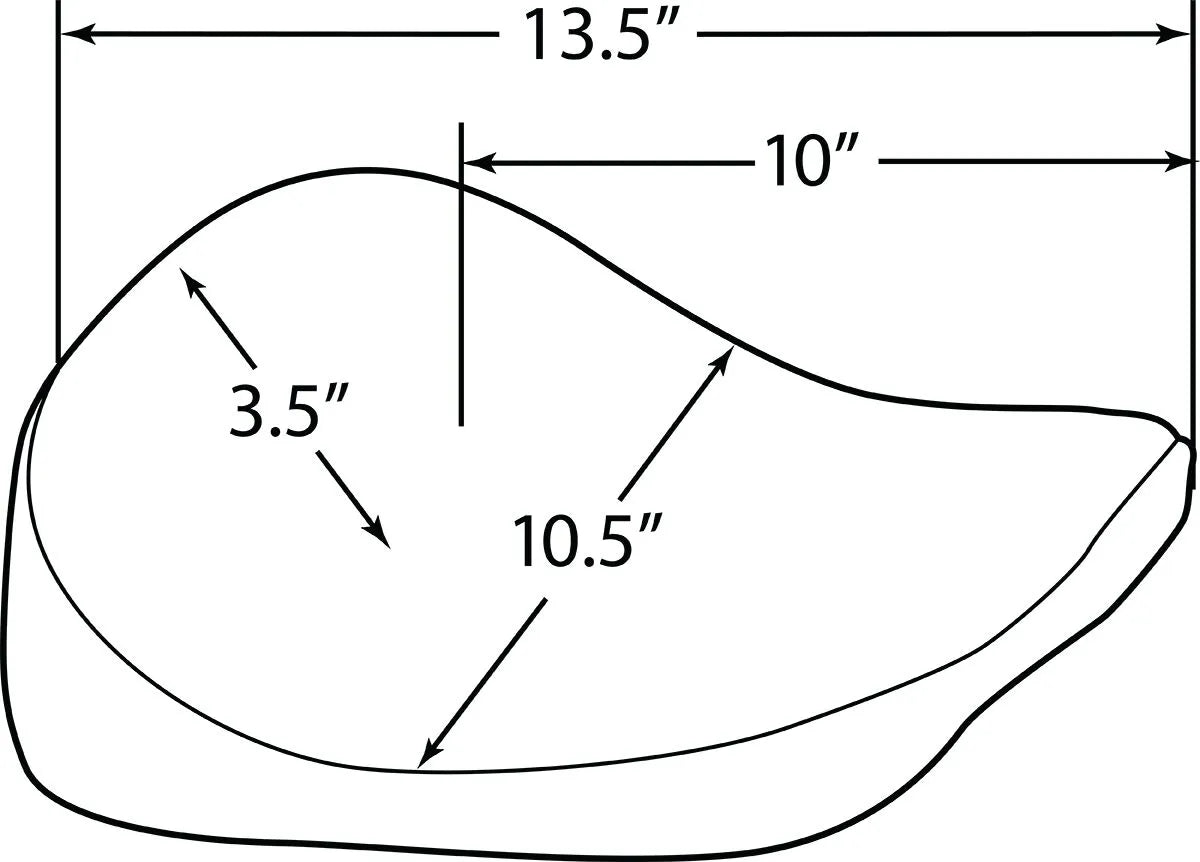 Drag Specialties Bobber Solo Seat - Black Vinyl