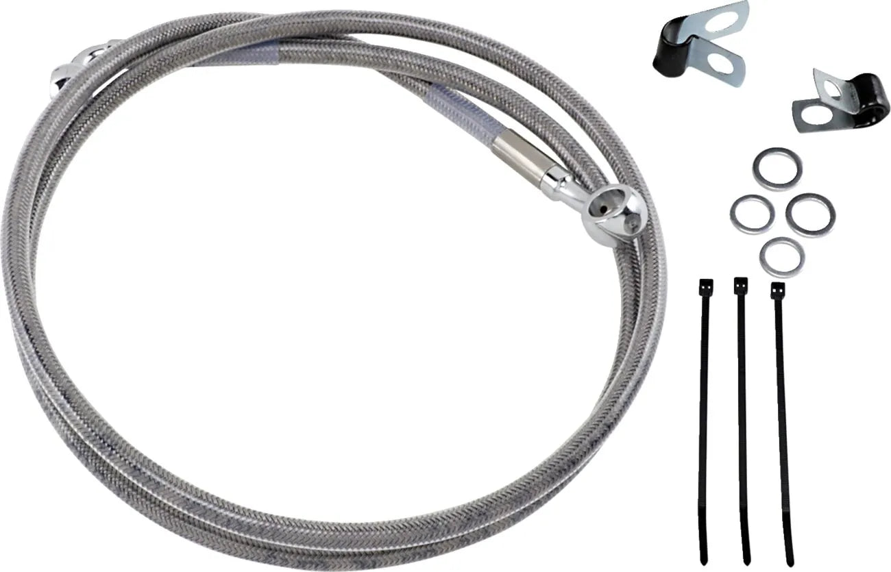 Drag Specialties Extended Brake Line Kit - 50" Stainless Steel