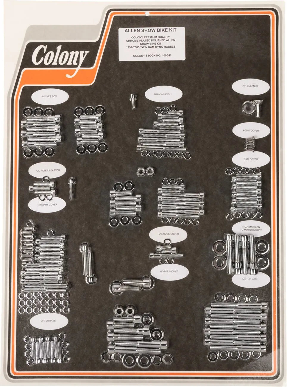 Colony Complete Motor Bolt Kit