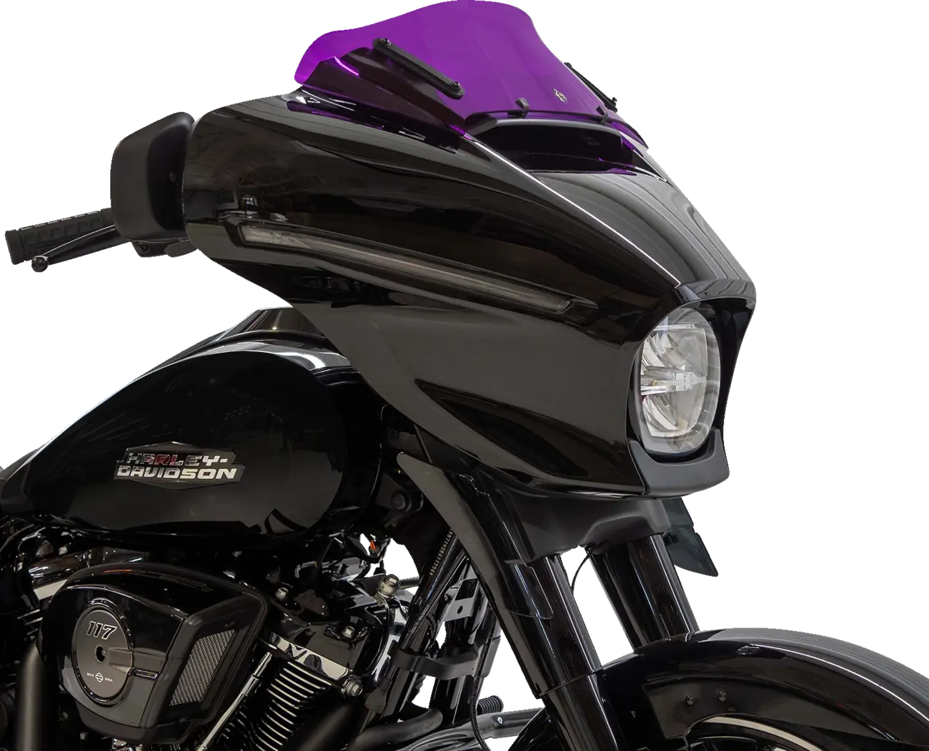 Klock Werks Flare Windshield - Purple, 6.5"
