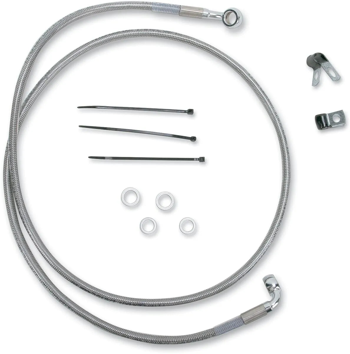 Drag Specialties Extended Brake Line Kit - Stainless Steel