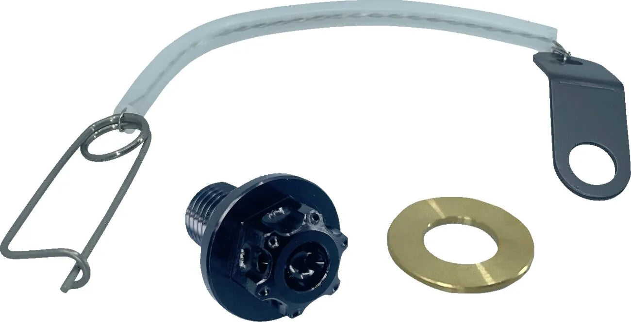 Psr Magnetic Oil Drain Plug M10 X 1.25 Aluminum - Black