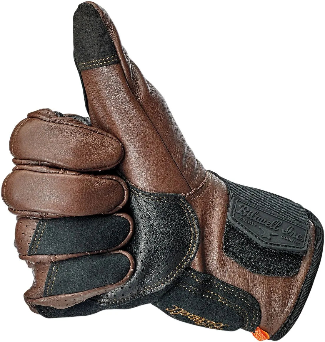 Biltwell Borrego Gloves - Black/Chocolate