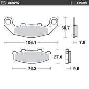 Moto-master Ceramic Brake Pads For Sport/touring Motorcycles