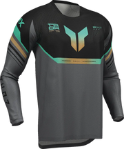 Thor Launchmode Air Raptor Jersey - Black/Orange/Teal/Charcoal Gray
