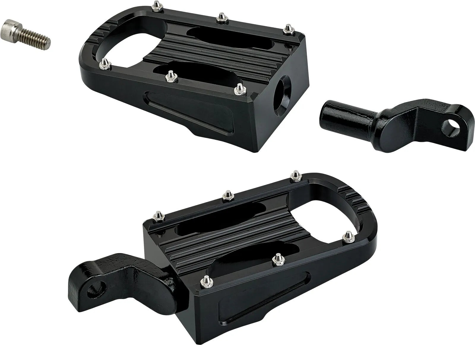 Biltwell Xl Step Foot Pegs - Black Aluminum