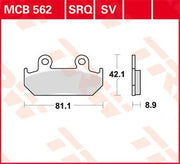 Trw Sv Series Sintered Brake Pads - Front