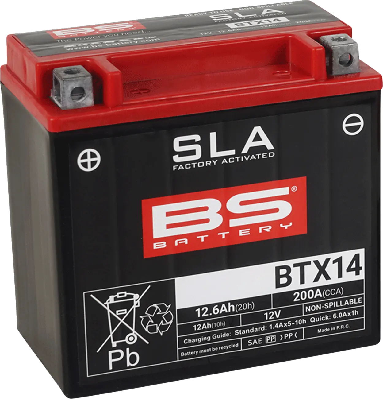 Bs Battery Agm 12ah Motorcycle Battery