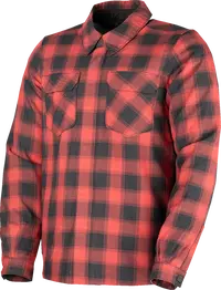 Icon Fallblock Flannel Jacket - Black/Red
