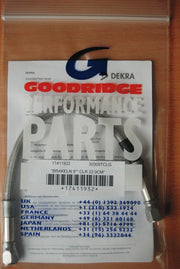 Goodridge Universal Brake Lines - Clear Coated, 9"