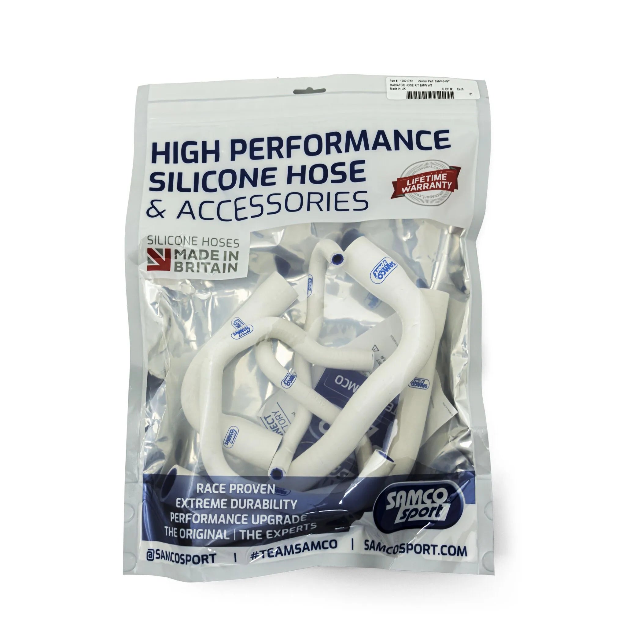 Samco Sport Radiator Hose Kit - White