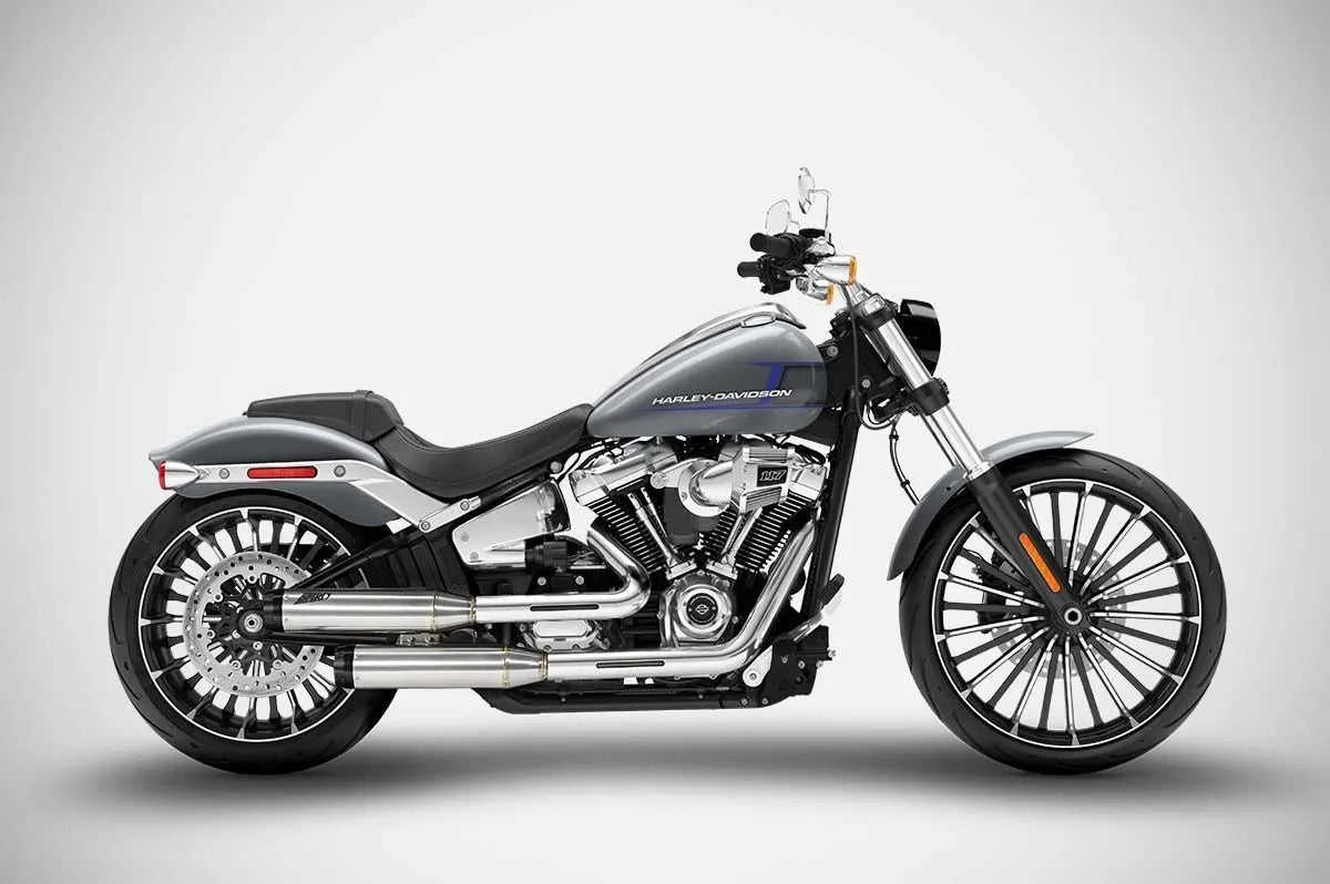 Zard Overlapped Slip-ons Muffler For Hd-softail
