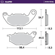 Moto-master Roadpro Carbon Racing Brake Pads