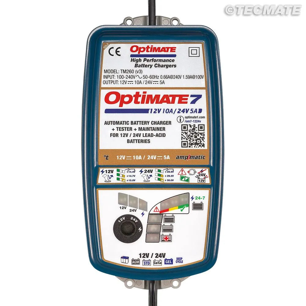 Tecmate Optimate 7 12v/24v Battery Charger