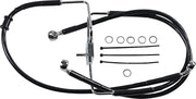 Drag Specialties Extended Brake Line 35" Stainless Steel Front