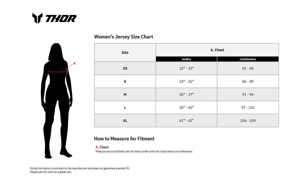 Thor Women's Prime Blaze Jersey - Blue/White