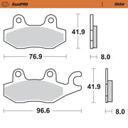 Moto-master Roadpro Sinter Brake Pad For Sport Motorcycles